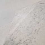 Table de jardin ou de salle à manger octogonale en marbre de carrare, italie, 1960s