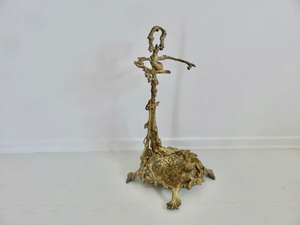 Porte parapluie porte canne art déco en bronze