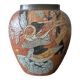 Vase en laiton émaillé