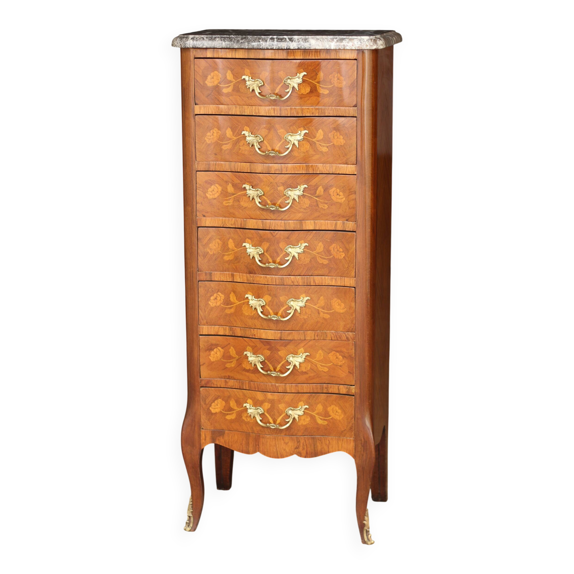 Splendid little wooden veneered week planner. Work from the Faubourg.