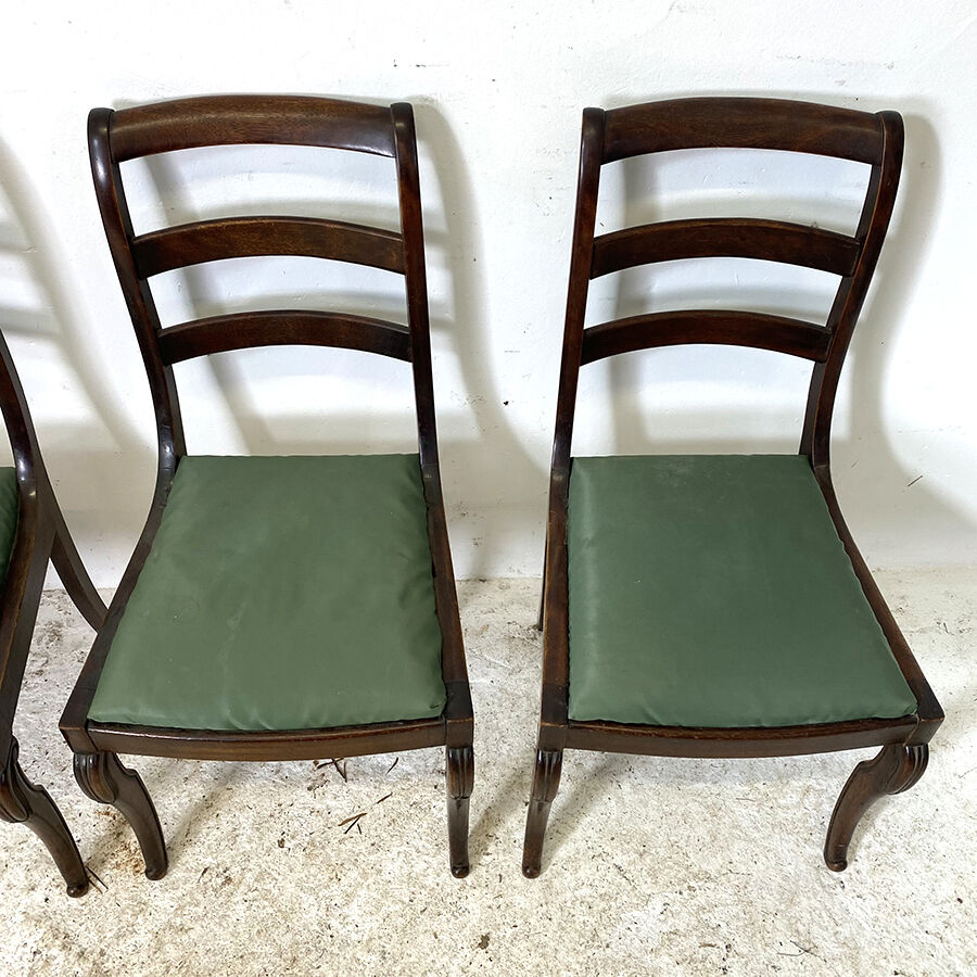 Set of 4 nineteenth century mahogany chairs