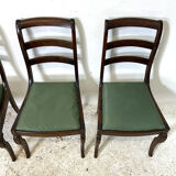 Set of 4 nineteenth century mahogany chairs