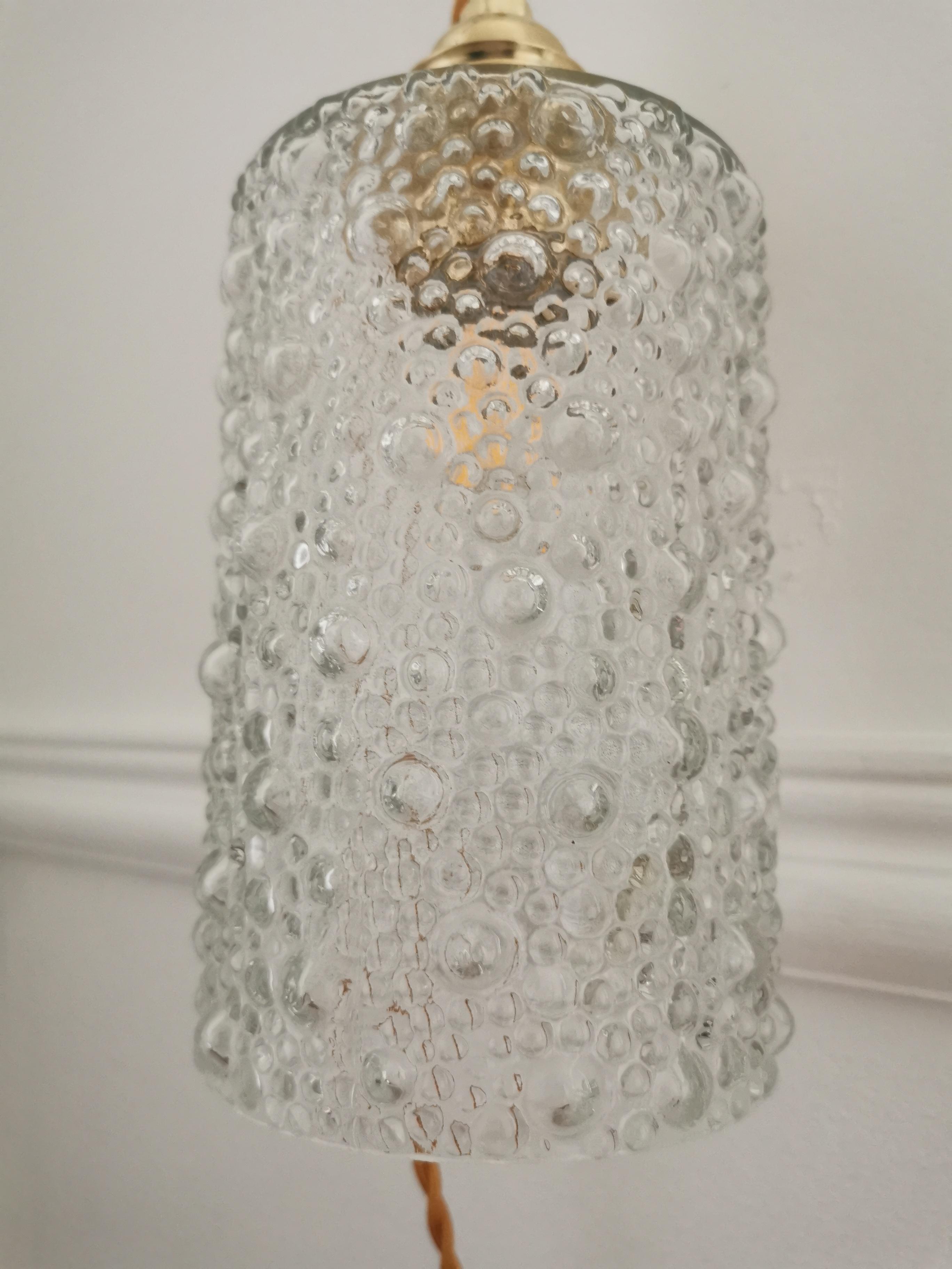Soaked glass pendant lamp