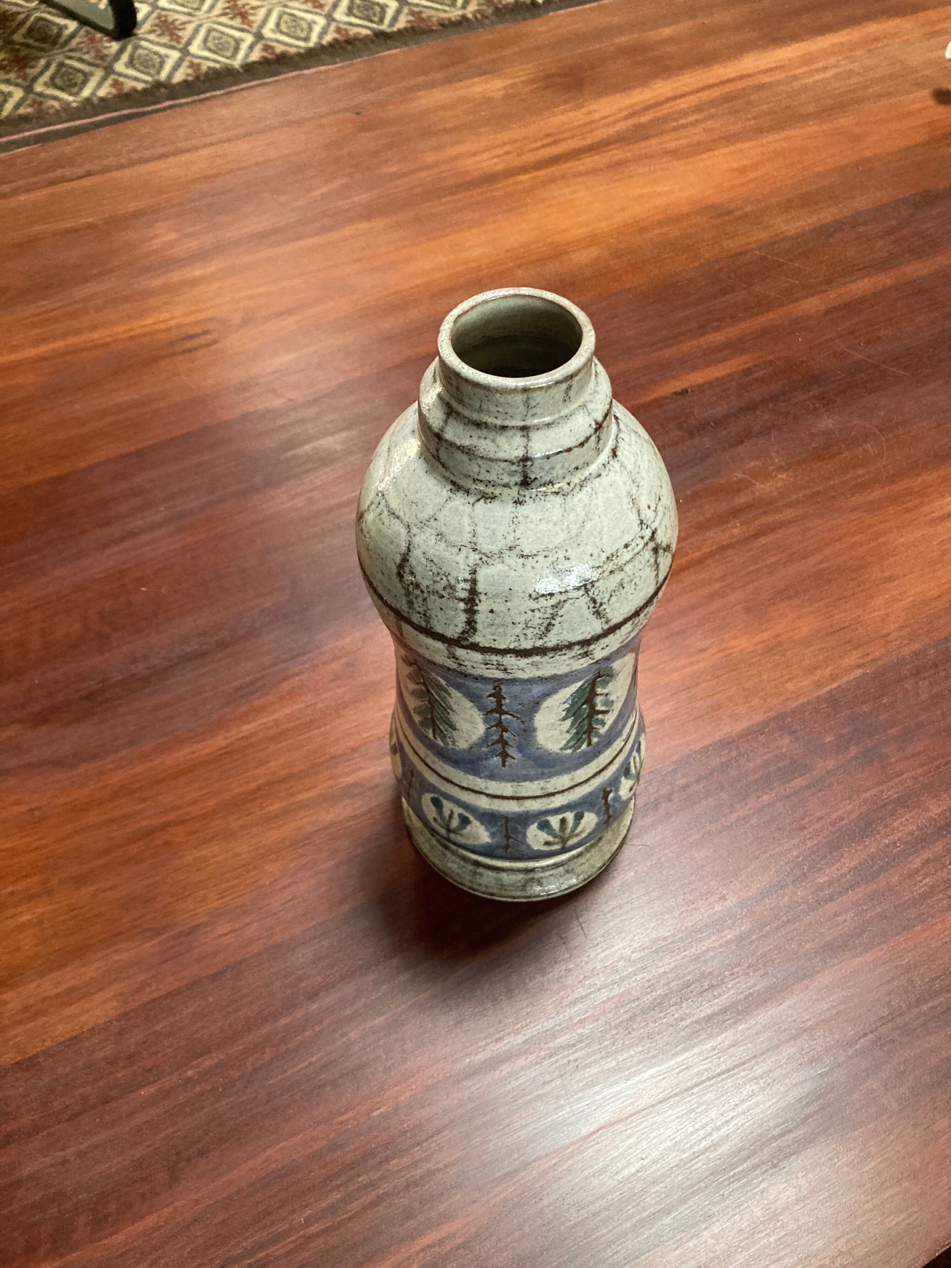 Ceramic lamp base. Gustave Reynaud. Le Murier. Vallauris.