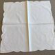 Batch of 10 solid white napkins