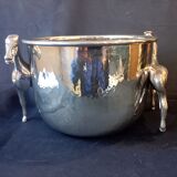Bucket with decoration of horses