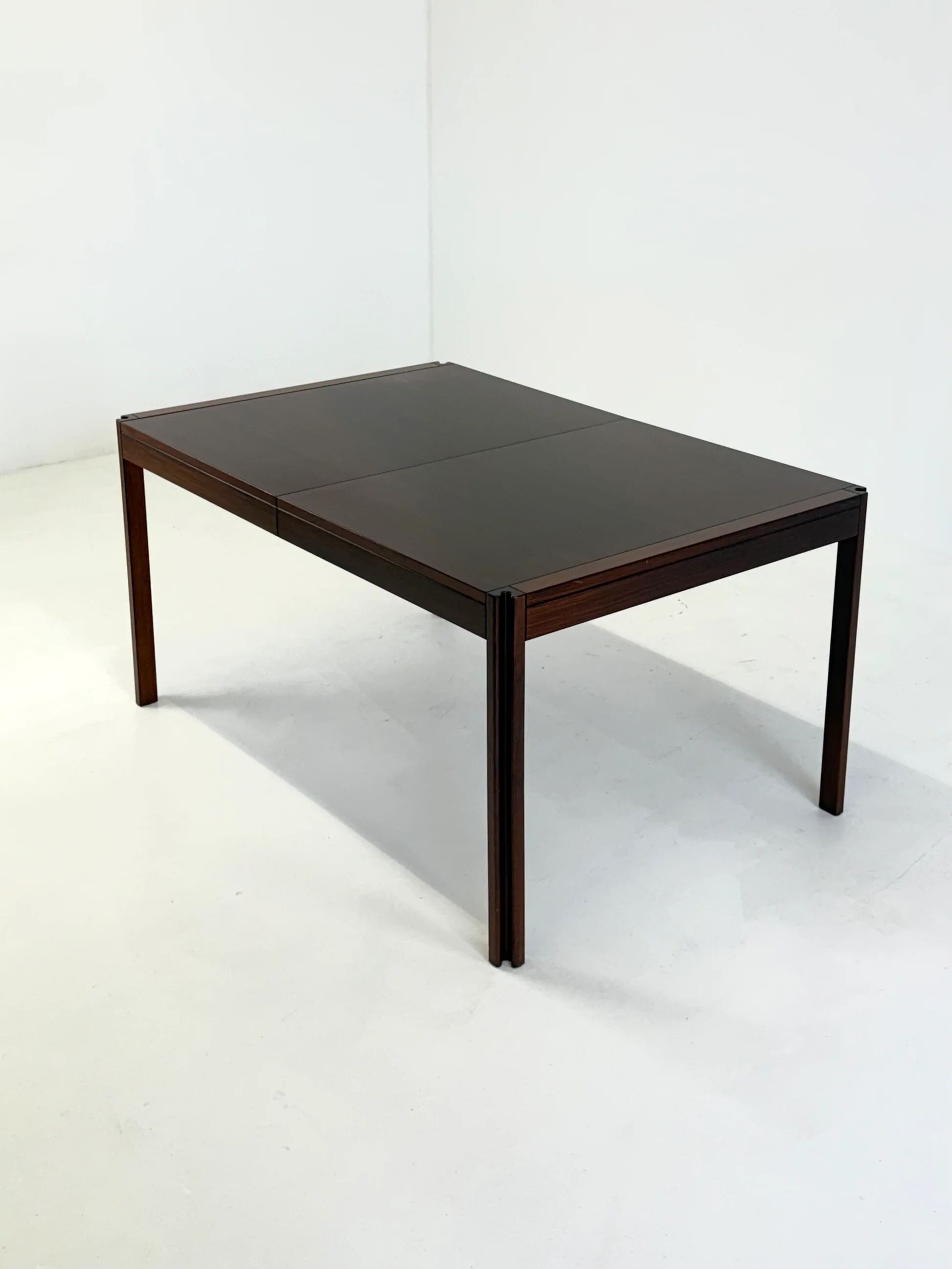 4D wooden vintage dining table by Angelo Mangiarotti for Molteni