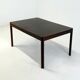 4D wooden vintage dining table by Angelo Mangiarotti for Molteni