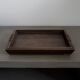 Brutalist / Japanese / Wabi-Sabi Design Raw Wooden Vintage Tray with Rope