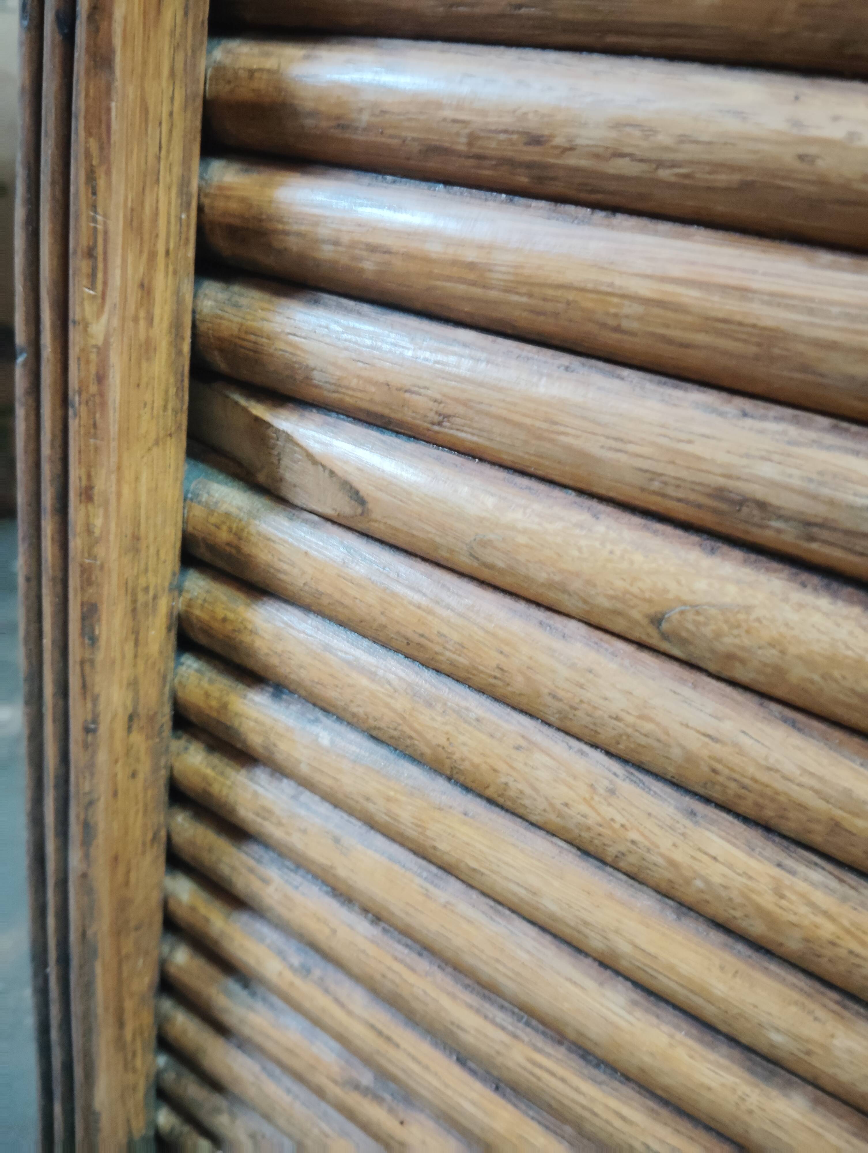 Double curtain cabinet in oak "notary's furniture"