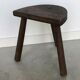 Tabouret de ferme tripode vintage - XXe siècle