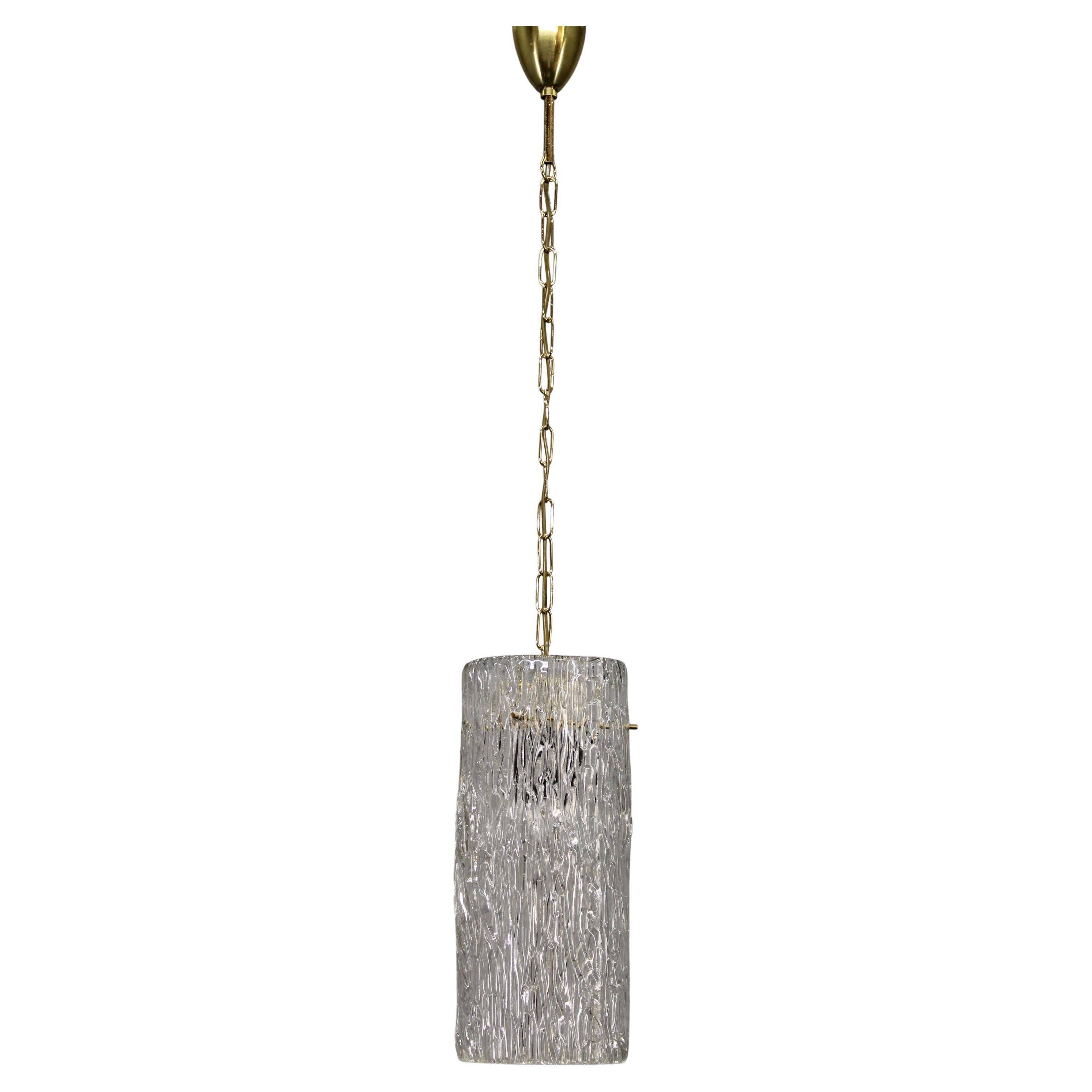 Swedish glass pendant light by Carl Fagerlund for Orrefors, 1960s