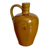 Bouteille cruche pichet en céramique beige vintage