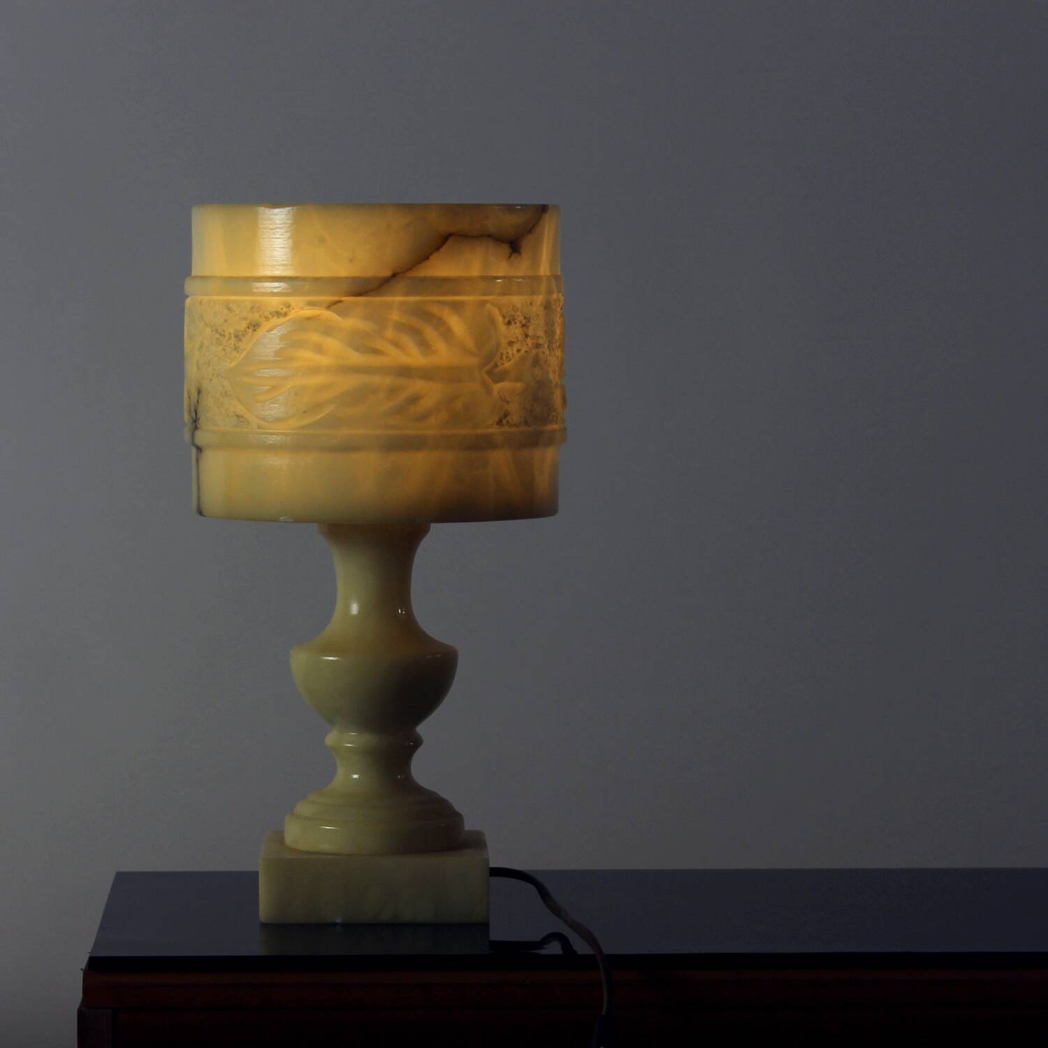 Unique Marble Table Lamp, Norway 1970s