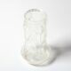 Vase en verre pressé vintage / Motif floral des années 50 / Glass Union années 1960