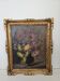 Old Oil on Canvas Painting - Still Life with Bouquet Signed M. G.