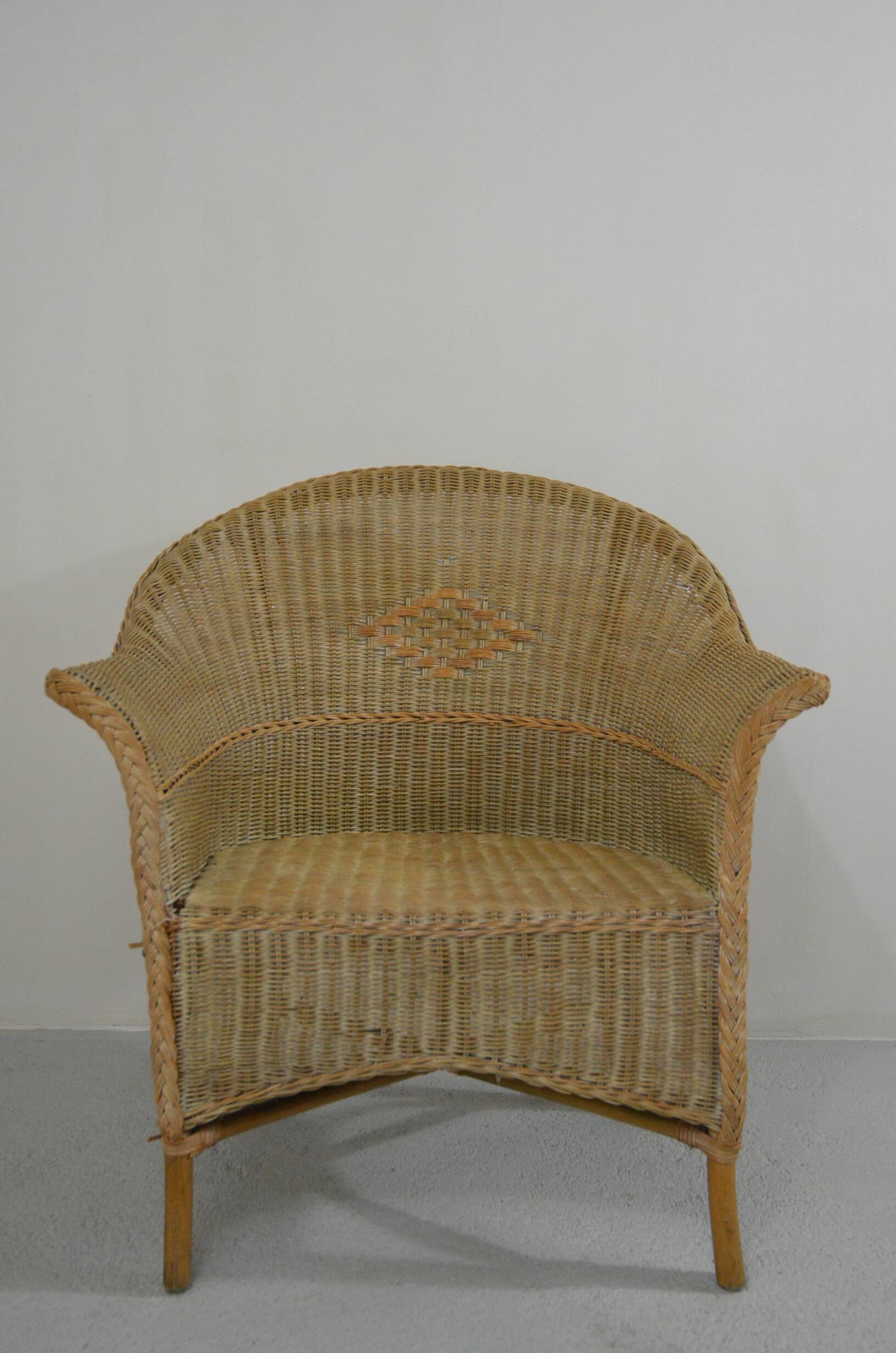 Rattan armchair