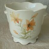 Cache pot en faience tiger lily st mickael england