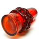 Crown of Thorns vase, red glass, designed by J. Słuczan-Orkusz, Poland, 1970s