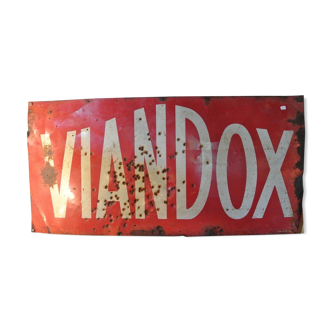 Plaque en métal publicitaire Viandox