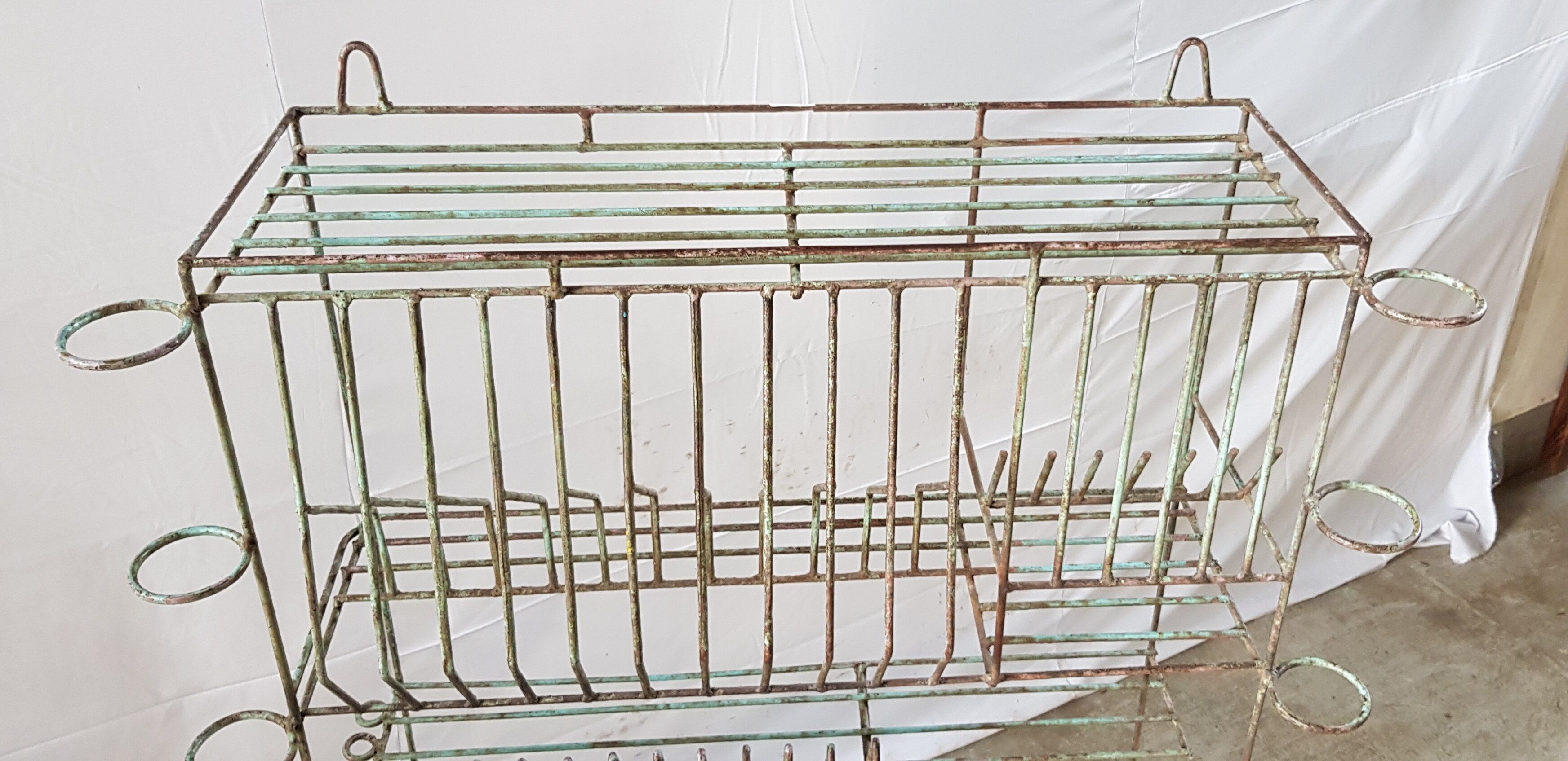 Antique metal sideboard