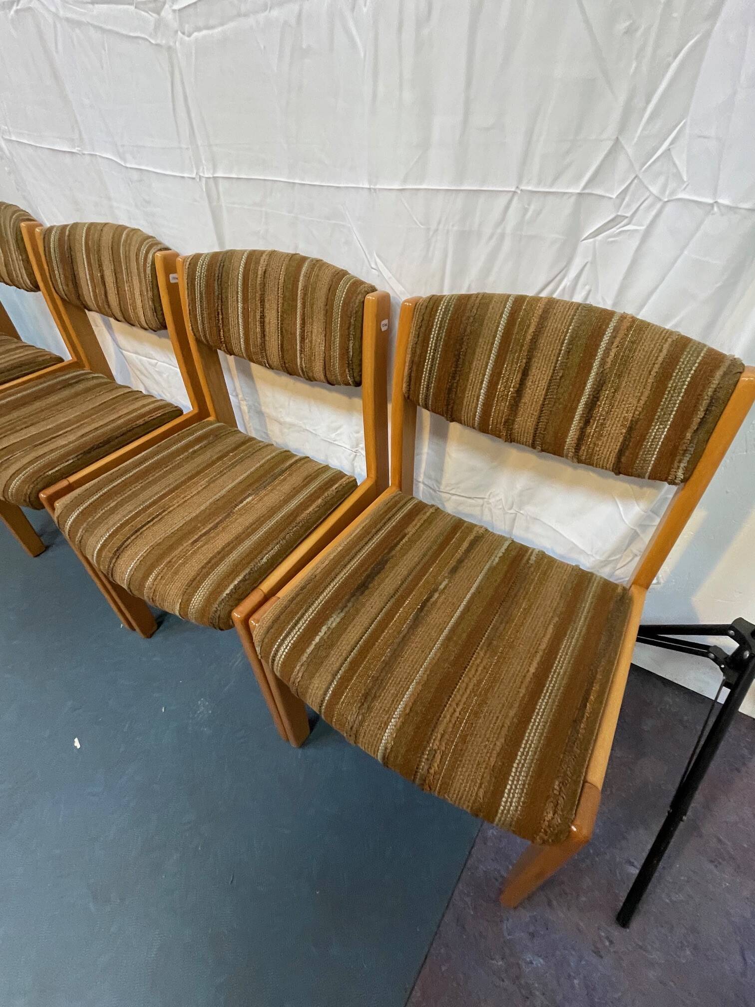 4 chaises vintage années 70