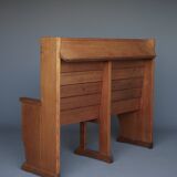 Traditionalist Dutch pine Church Bench, 1930s