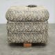 1930s Czech Art Deco Walnut Upholstered Footstool Ottoman