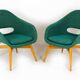 Fauteuils par Miroslav Navratil pour Tatra Nábytok, années 1960, ensemble de 2