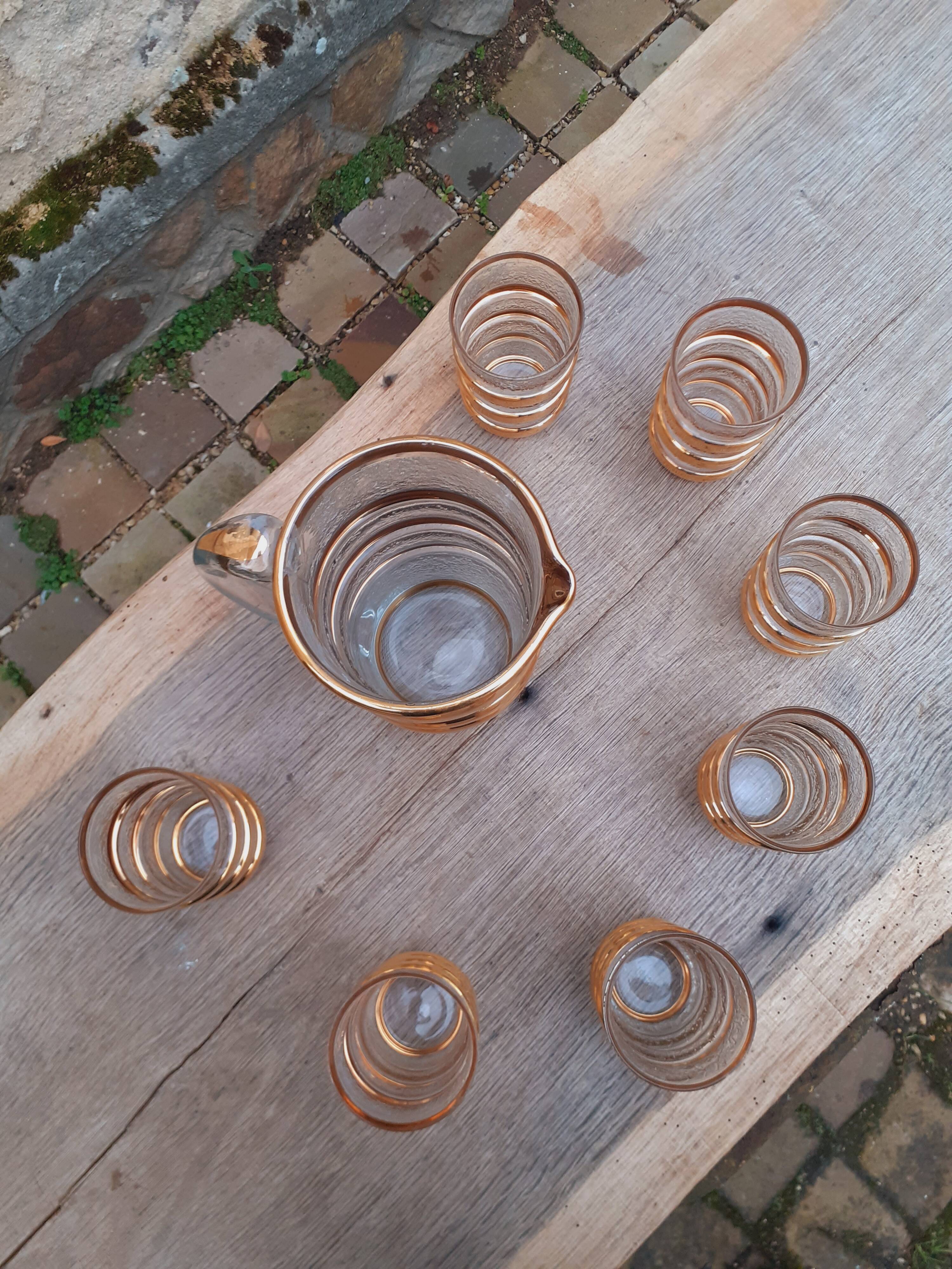 Vintage 1950s orangeade set