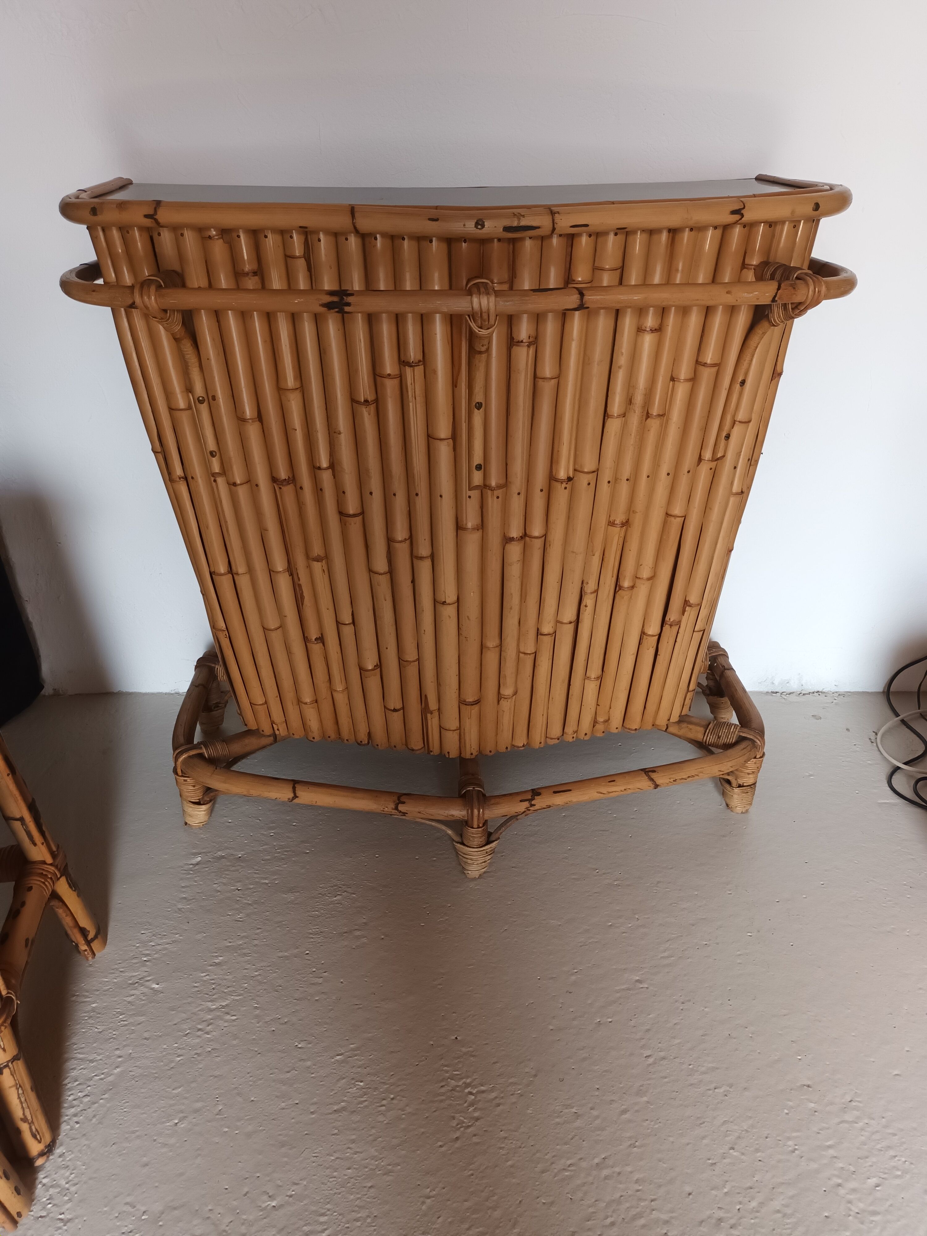 Vintage bamboo bar