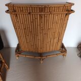 Vintage bamboo bar