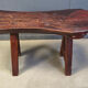 Table à manger en bois massif de style brutaliste par Mobichalet, années 1960.