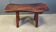 Solid wood brutalist dining table by Mobichalet, 1960s