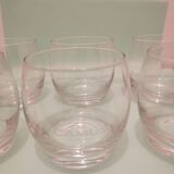 Set of 6 rounded cognac glasses (camus cognac)