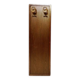 Mid Century Modern wood wall coat rack - 2 available