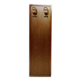 Mid Century Modern wood wall coat rack - 2 available