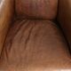 Fauteuil design aviateur en cuir de vache couleur cognac intemporelle
