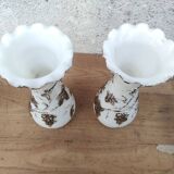 Pair of opaline vases
