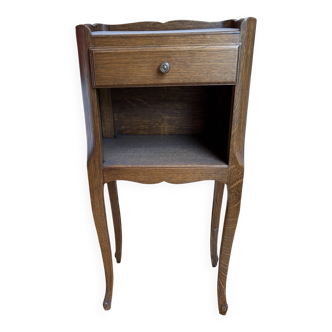 Wooden bedside table