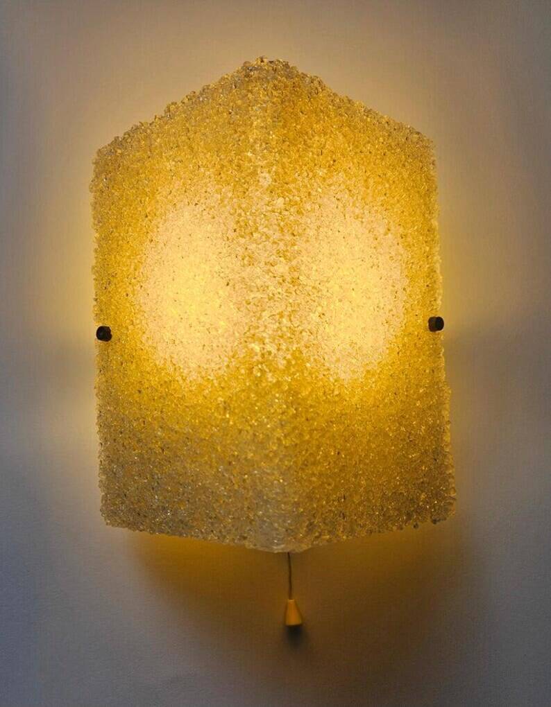 Rare Midcentury Lucite Wall Lamp Pokrok, 1960s