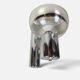 Space Age wall light in chrome with glass globe – 1970s