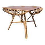 Vintage rattan coffee table
