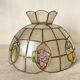 Suspension in mother-of-pearl and vintage brass, fruit decoration