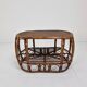 Italian Wicker and Rattan Coffee Table, 1970s