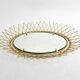 Erdecor Escaut retractable mirror tray • Gilded with fine gold • 1950
