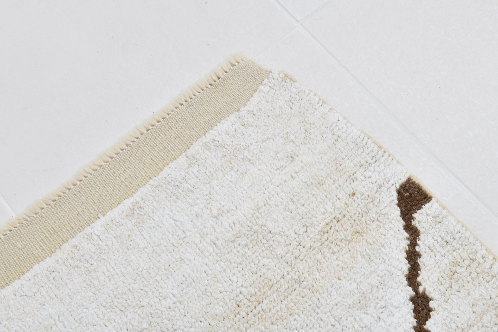 6x9 scandinavian beige hemp rug 192x275cm