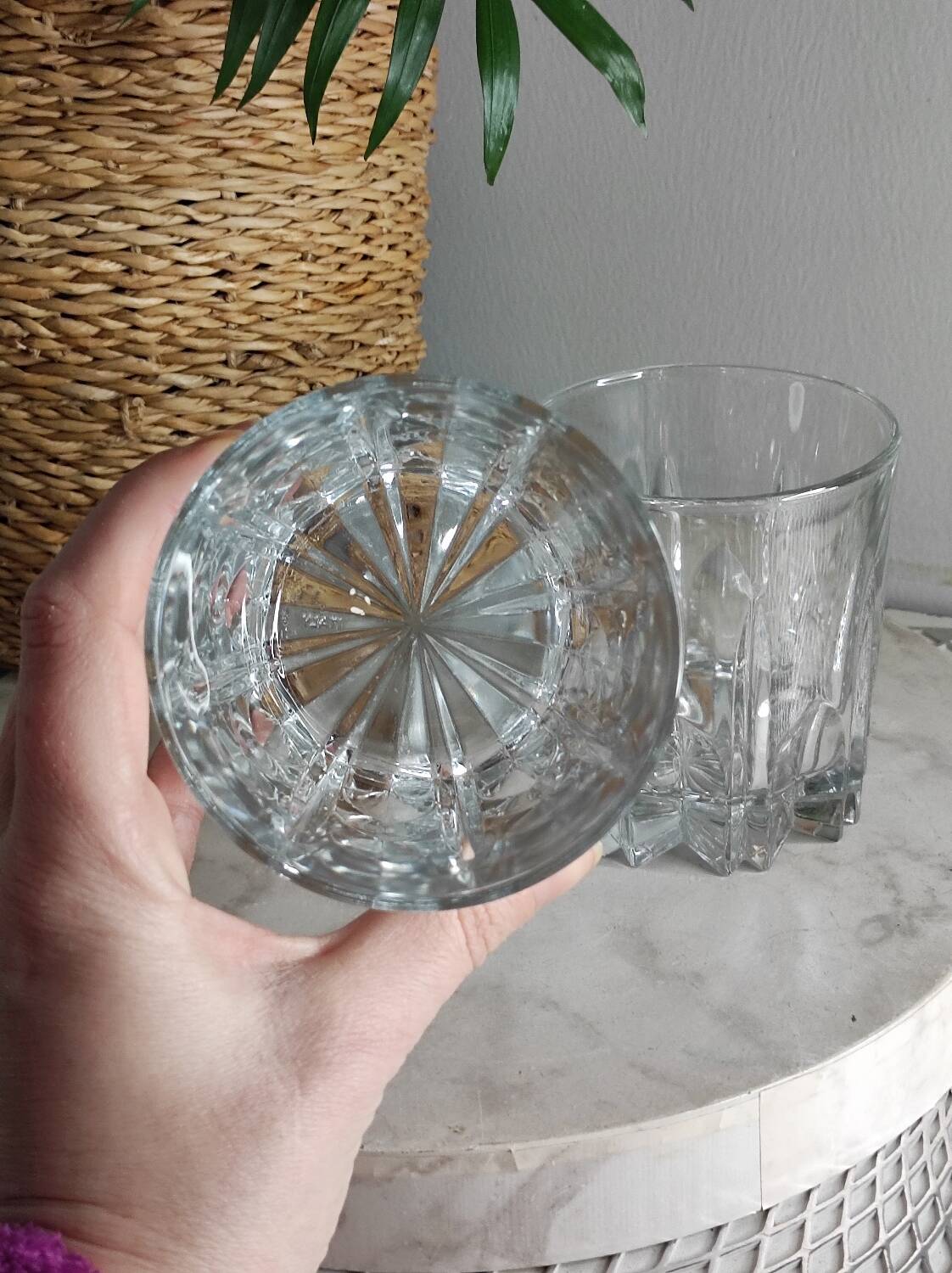 Crystal whisky glasses