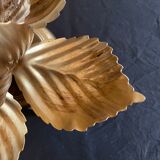 Wall lamp or ceiling lamp golden flower