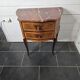 Curved chest of drawers in Louis XV style marquetry